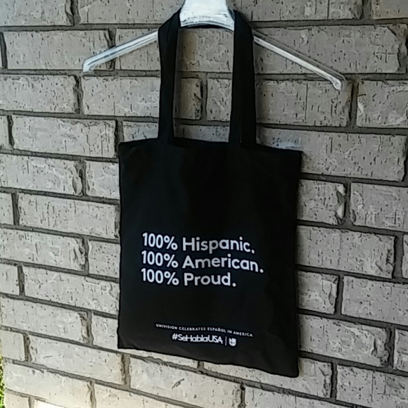 Tote bag- 100% Hispanic American Proud - Picture 3 of 3